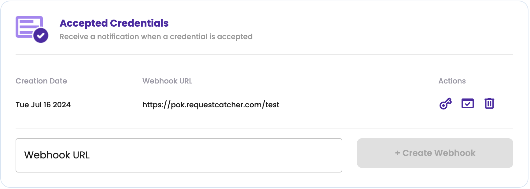 webhook details